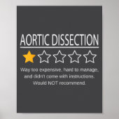 Funny Aortic Dissection One Star Would Not Recomme Poster (Vorne)