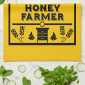 Funny Apiary Honey Bauer Geschirrtuch (Gefaltet)