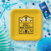 Funny Apiary Honey Bauer Pappteller (Party)