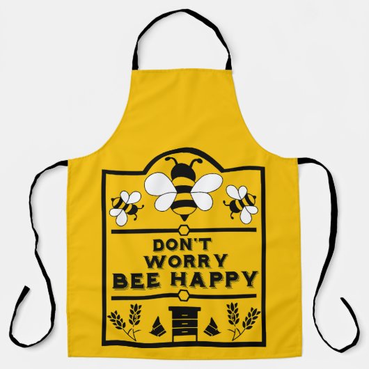 Funny Apiary Honey Bauer Schürze (Vorderseite)