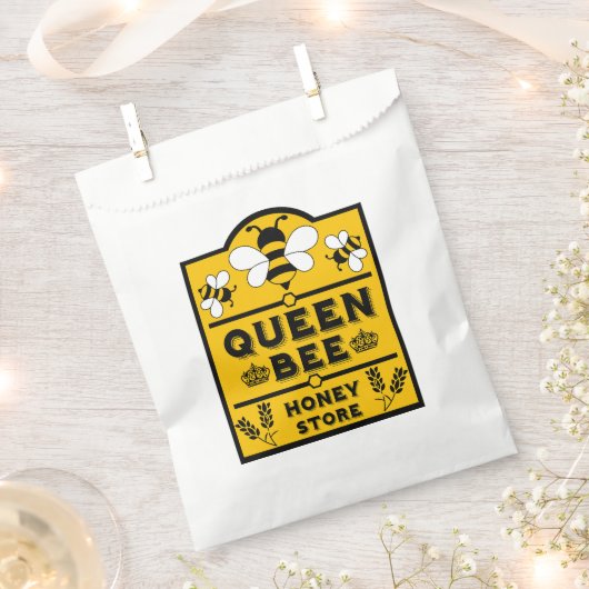 Funny Apiary Honey Queen Bee Geschenktütchen (Ausgeschnitten)