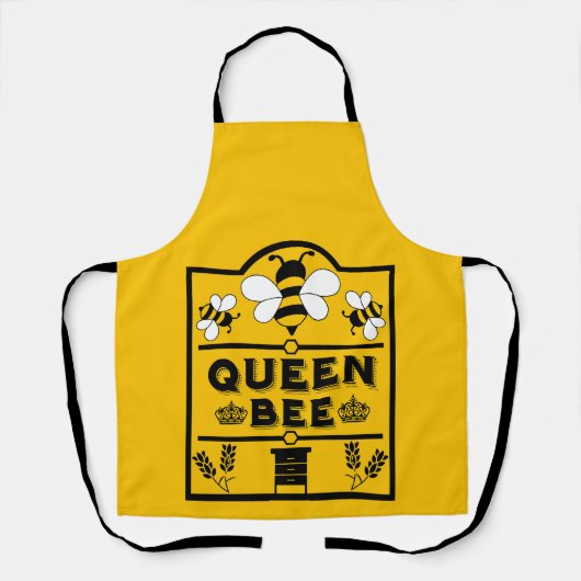 Funny Apiary Honey Queen Bee Schürze (Vorderseite)