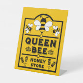 Funny Apiary Honey Queen Bee Sockelschild (Vorderseite)