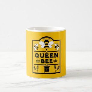 Funny Apiary Honey Queen Bee Verwandlungstasse