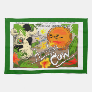 Funny Apokalypse Cow Kitchtuch von Rick London Handtuch