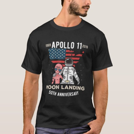 Funny Apollo 11 50 Jahre Moon Landing Astr T-Shirt (Vorderseite)