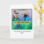 Funny Apology Spaß Grußkarte Karte (Gelbe Blume)