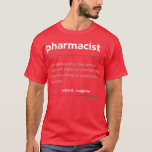 Funny Apotheker Gift Funny Definition Job Cool Ph T-Shirt