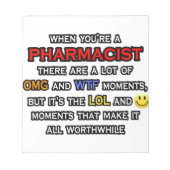Funny Apotheker ... OMG WTF LOL Notizblock (Vorderseite)