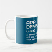 Funny App Developer Definition Kaffeetasse (Links)
