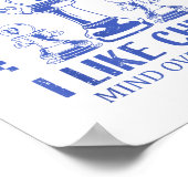 Funny Apparently, I Like Chess  Poster (Ecke)