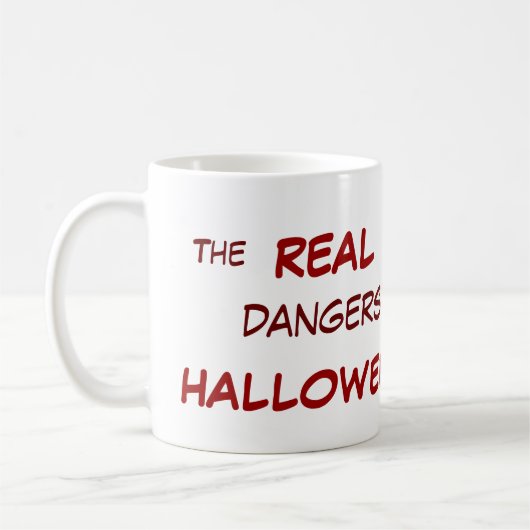 Funny Apple Bobbing für Halloween-Tasse Kaffeetasse (Links)