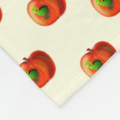 Funny Apple Fleece Blanket (Ecke)