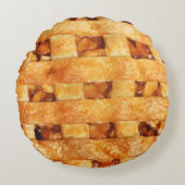 Funny Apple Pie Novelty Pilze Rundes Kissen (Vorderseite)