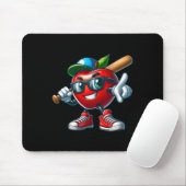 Funny Apple Playing Sell Fruit Lover Sell Player Mousepad (Mit Mouse)