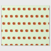 Funny Apple Wrapping Paper Geschenkpapier (Flach)
