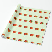 Funny Apple Wrapping Paper Geschenkpapier (Ungerollt)
