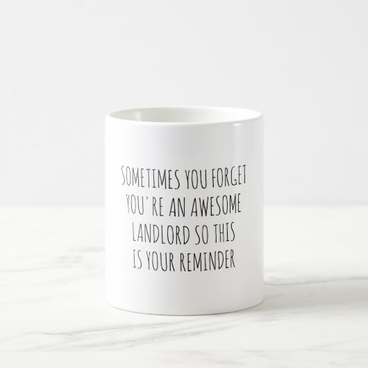 Funny Appreciating Landlord Kaffeetasse (Mittel)