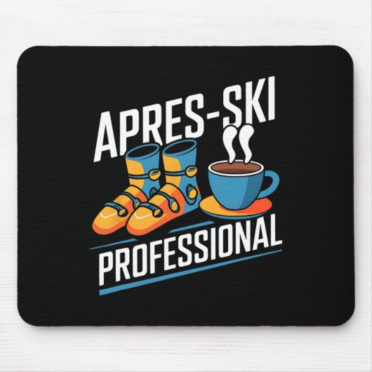 Funny Apres-Ski Beruflicher Alpin Skier Mousepad (Vorne)