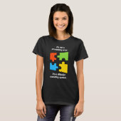 Funny April Autism Awareness Ribbon Puzzle Autisti T-Shirt (Vorne ganz)