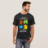 Funny April Autism Awareness Ribbon Puzzle Autisti T-Shirt (Vorne ganz)
