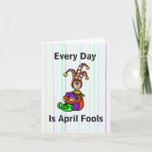 Funny April Fool's Day Card Karte (Vorderseite)