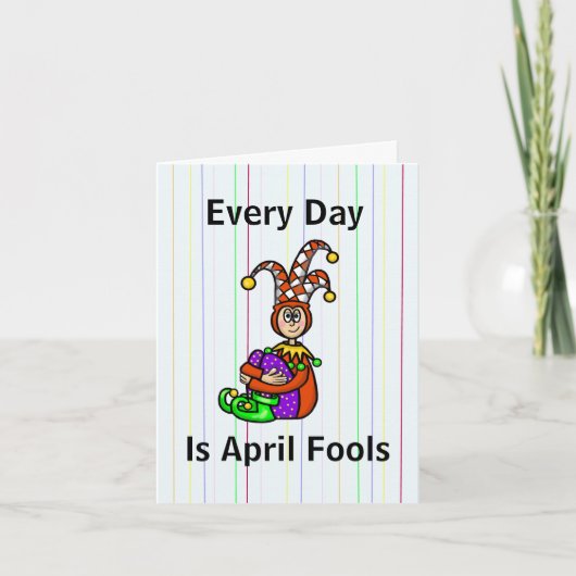 Funny April Fool's Day Card Karte (Vorderseite)