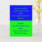 Funny April Fool's Day Joke Card Karte (Gelbe Blume)