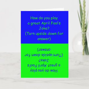 Funny April Fool's Day Joke Card Karte