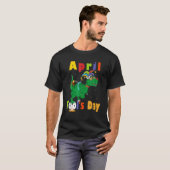 Funny April Fool's Day Pranks Dinosaur April Joke T-Shirt (Vorne ganz)