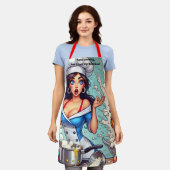 Funny Apron - Chaotic Koch Cartoon mit Explosion Schürze (Getragen)