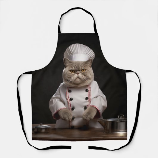 Funny Apron für Britische Katzenliebhaber Schürze (Vorderseite)