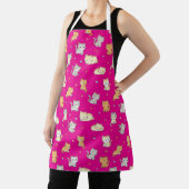 Funny Apron für Katze Lover Kawaii Cat Pattern Schürze (InSitu)