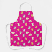 Funny Apron für Katze Lover Kawaii Cat Pattern Schürze (Vorderseite)