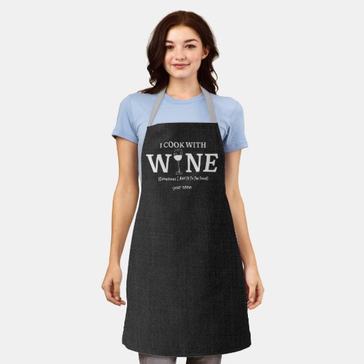 Funny Apron mit oder ohne Personalisierung Schürze (Getragen)