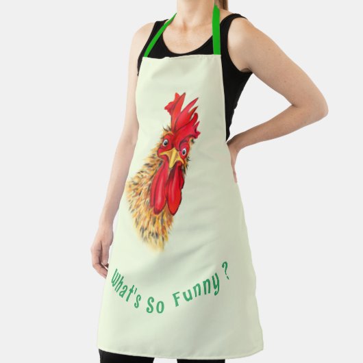 Funny Apron mit überraschendem Rooster - Benutzerd Schürze (InSitu)