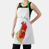 Funny Apron mit überraschendem Rooster - Benutzerd Schürze (InSitu)