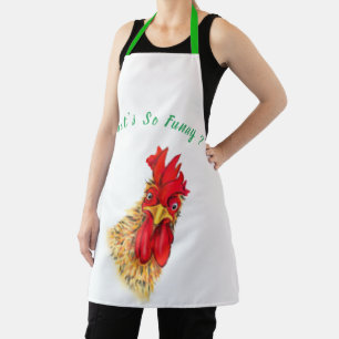 Funny Apron mit überraschendem Rooster - Benutzerd Schürze