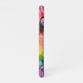 Funny Aquarell bunter Tiger iPhone Hülle (Rechte Seite)