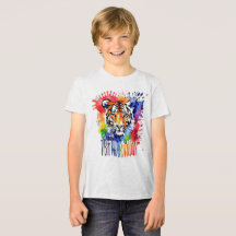 Funny Aquarell bunter Tiger