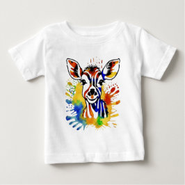 Funny Aquarell farbige Antilope Baby T-shirt