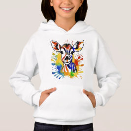 Funny Aquarell farbige Antilope Hoodie