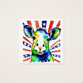 Funny Aquarell farbiges Schaf