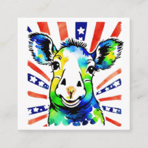 Funny Aquarell farbiges Schaf