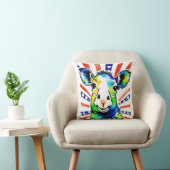 Funny Aquarell farbiges Schaf Kissen (Stuhl )