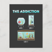 Funny Aquarium Geek Fischzucht Spaß Postkarte (Vorderseite)