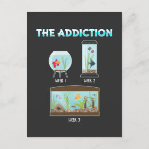 Funny Aquarium Geek Fish farming Humor Postkarte