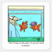 Funny Aquarium Spaß Stickers (Vorderseite)