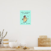 Funny Aquarius Poster Zodiac Cat Star Schild Poste (Küche)