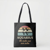 Funny Aquarius Zodiac Rules Tasche (Vorderseite)